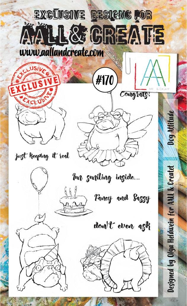 #0170 Dog Attitude A6 Clear Stamp Set