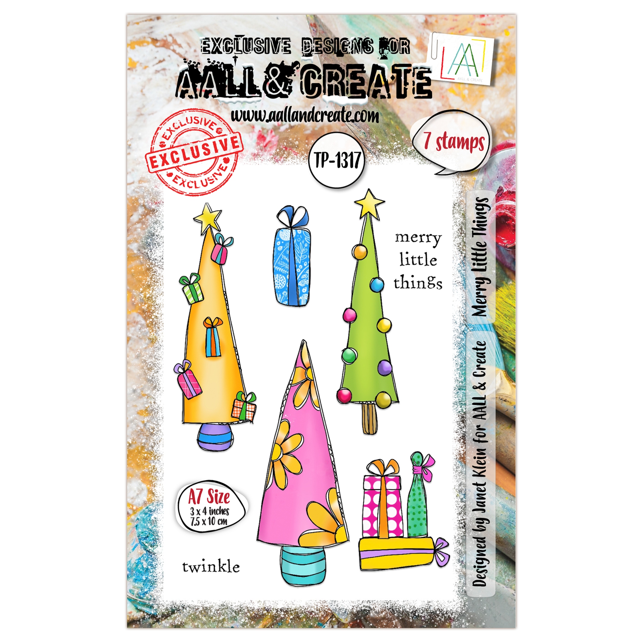 #1317 Merry Little Things  A7 Stamp Set