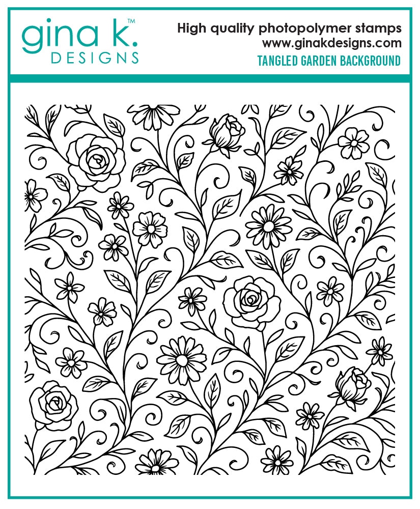 Tangled Garden Background Stamp