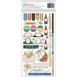 Fernwood Thickers Stickers Beautiful Day Icons/Chipboard