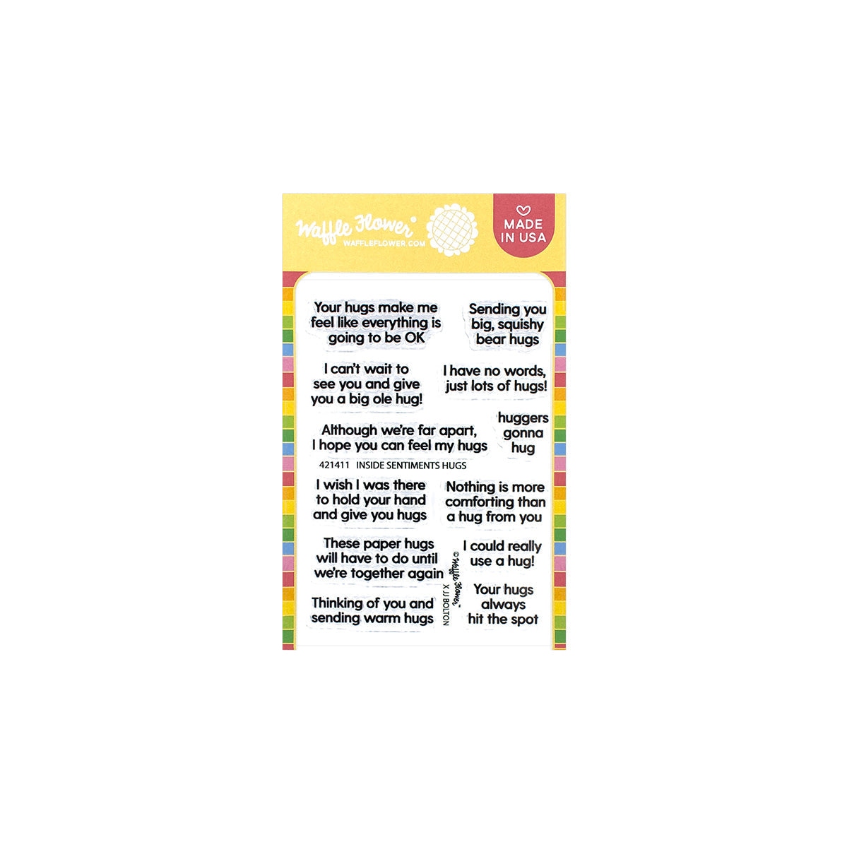 Inside Sentiments Hugs Stamp Set