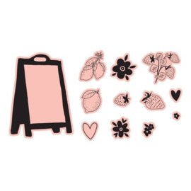 Pink Lemonade Etched Dies