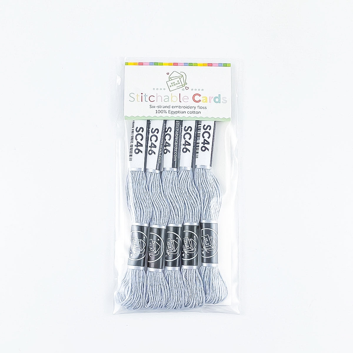 SC46 Embroidery Floss - Mid Gray 5/pk
