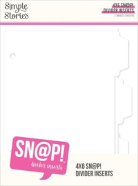 SN@P! Divider Inserts 4"X6"