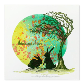 LAV382 Seasonal Tree Stamp