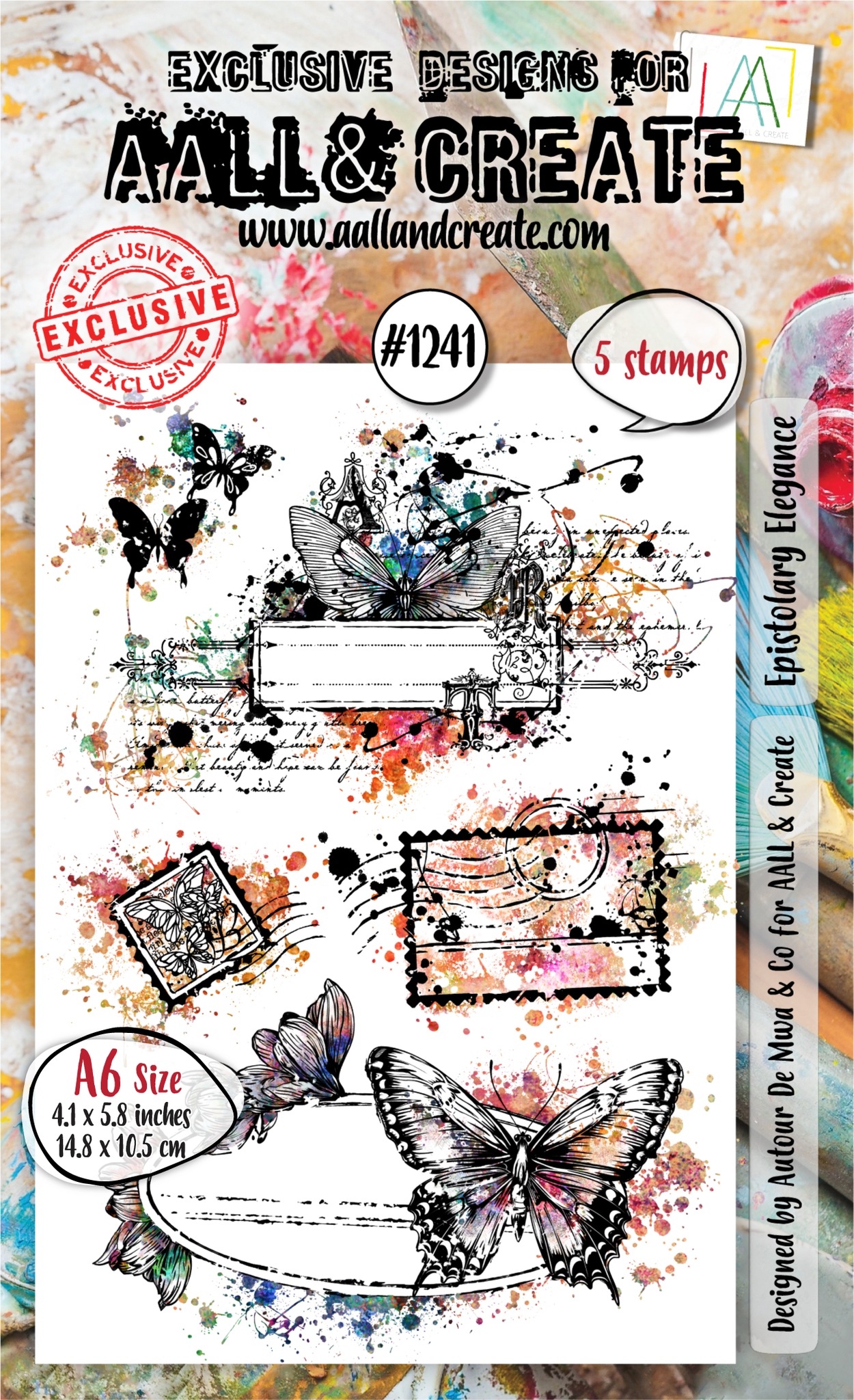 #1241 Epistolary Elegance A6 Stamp Set