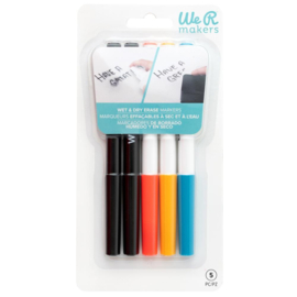 We R Makers Combo Wet & Dry Erase Markers 5/Pkg Assorted