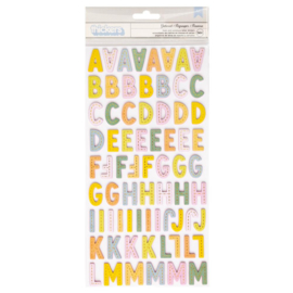 Garden Shoppe Alphabet Copper Foil Accents Thickers Stickers