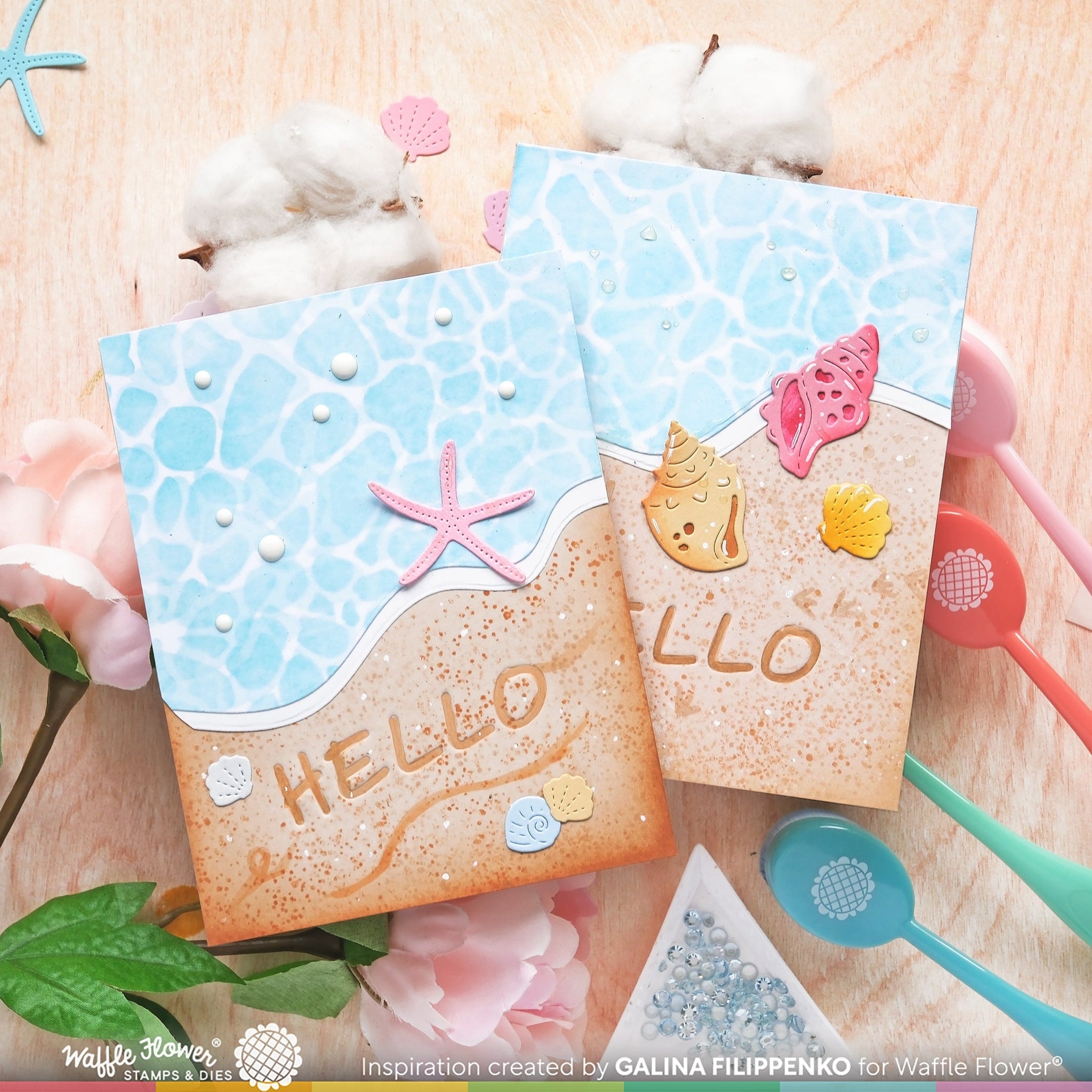 Beach Days Hello Foil Plate