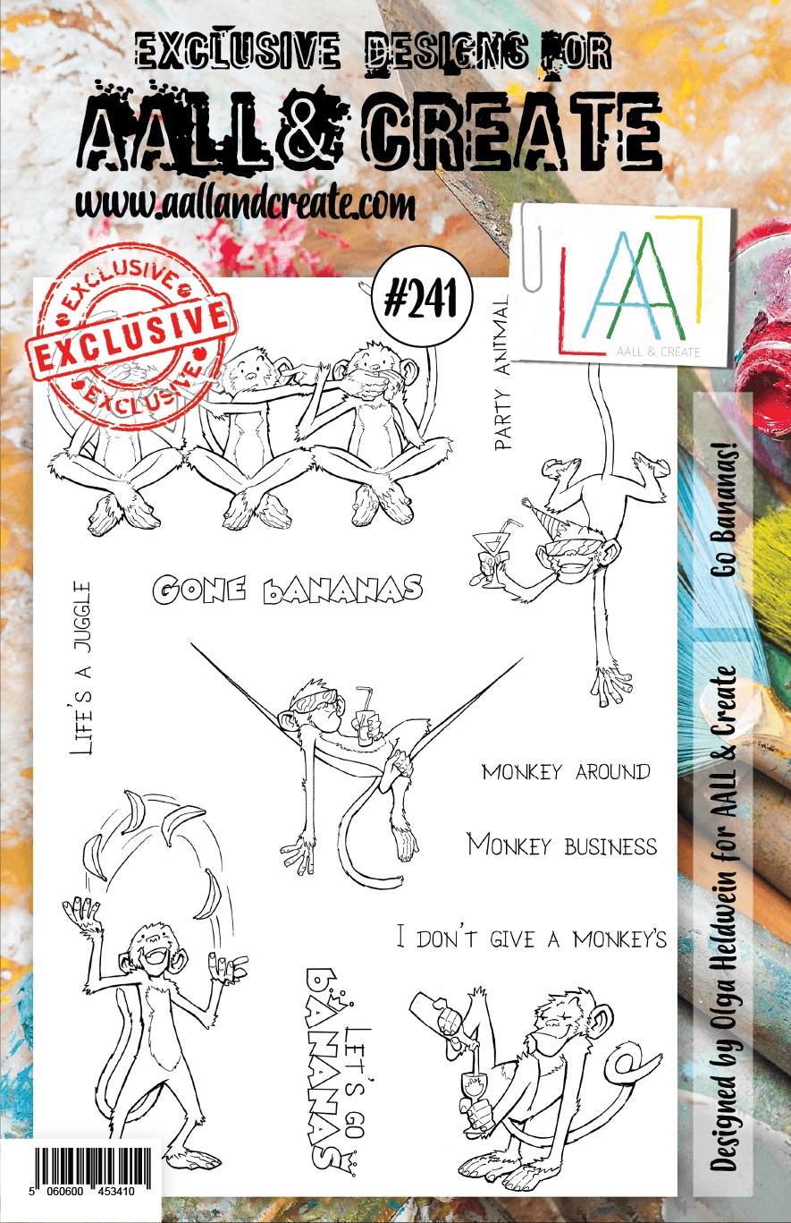 #0241 Go Bananas! A5 Clear Stamp Set