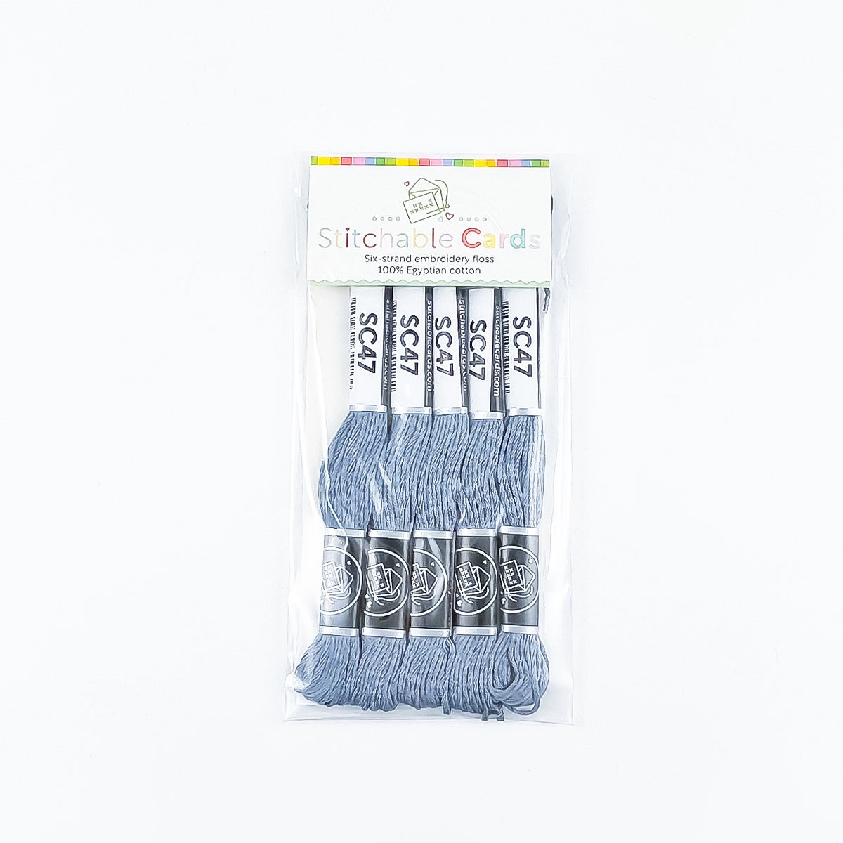 SC47 Embroidery Floss - Dark Gray 5/pk