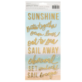 Set Sail Phrase Thickers Stickers