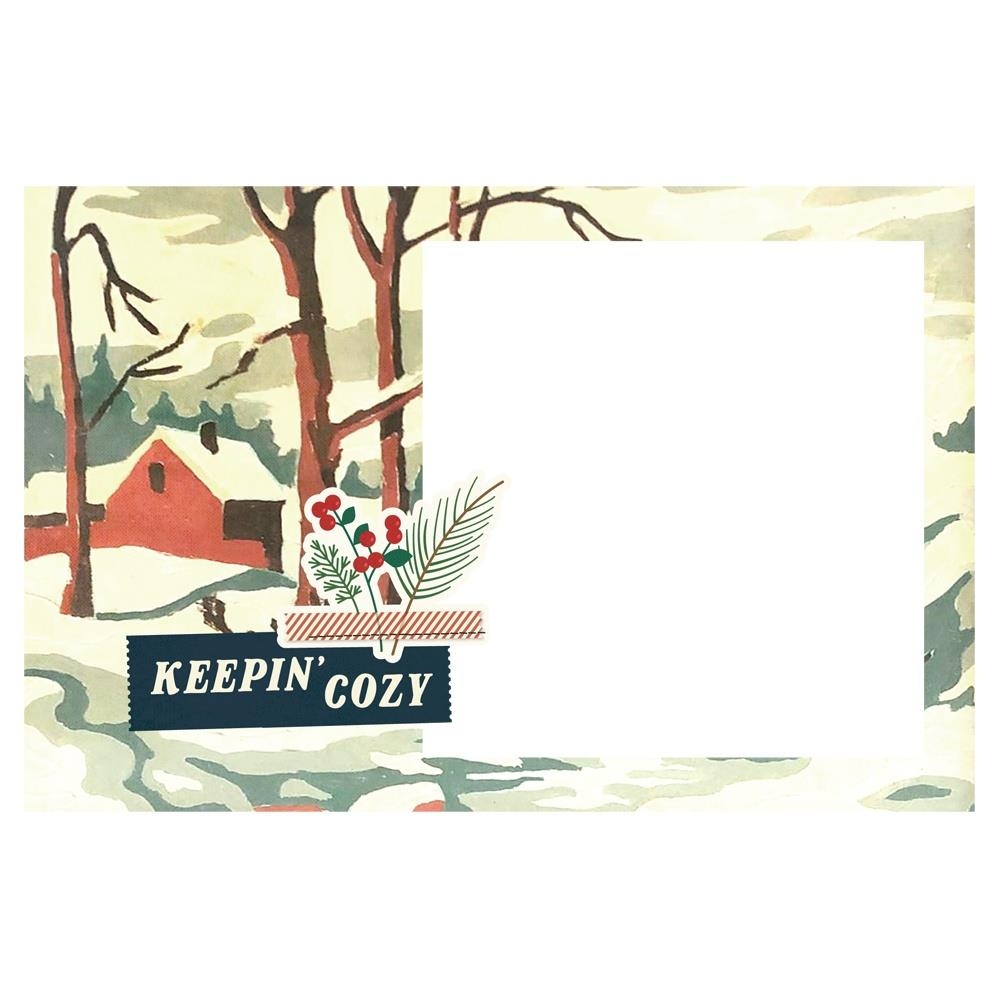 Flannel Season Chipboard Frames