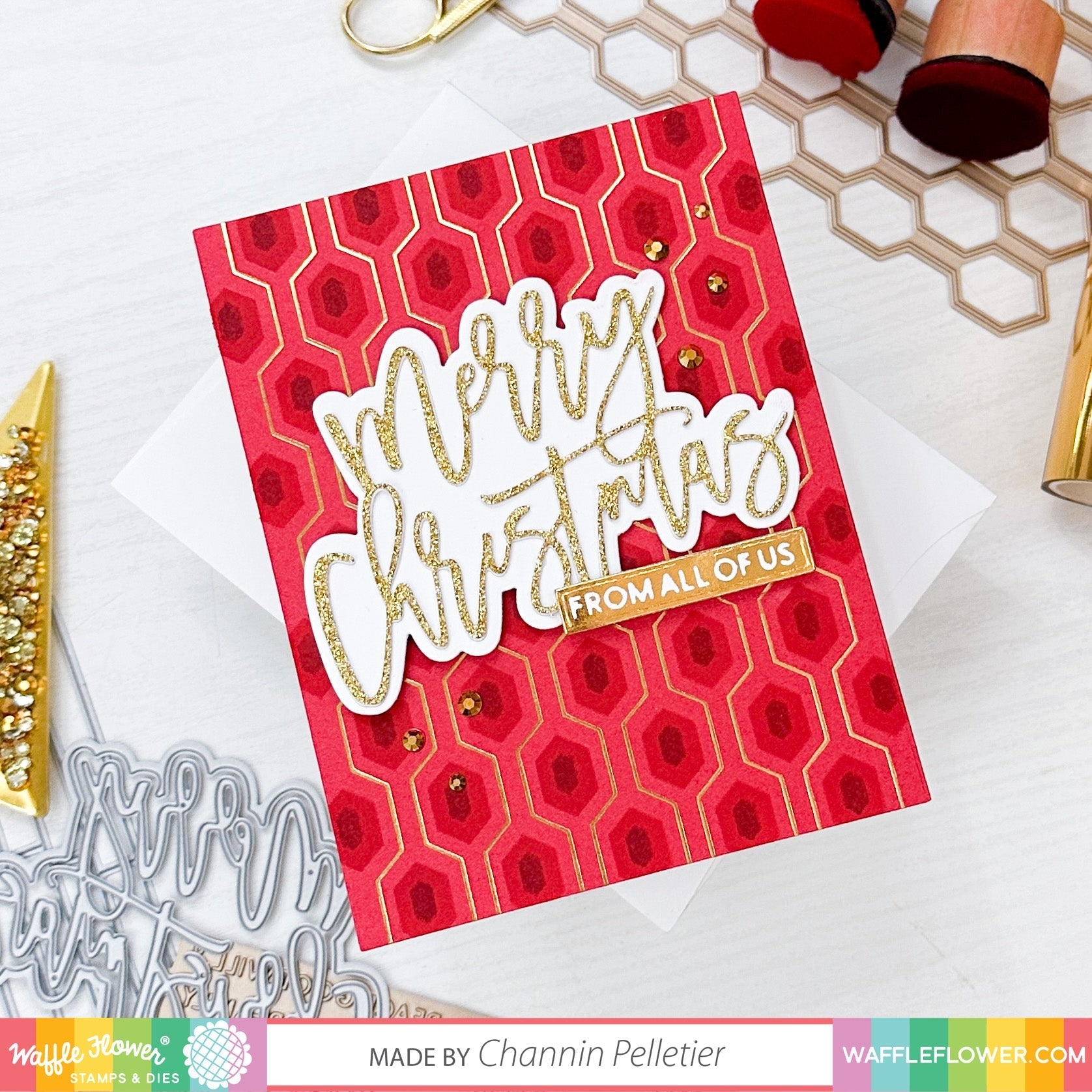 Oversized Merry Christmas Word Die