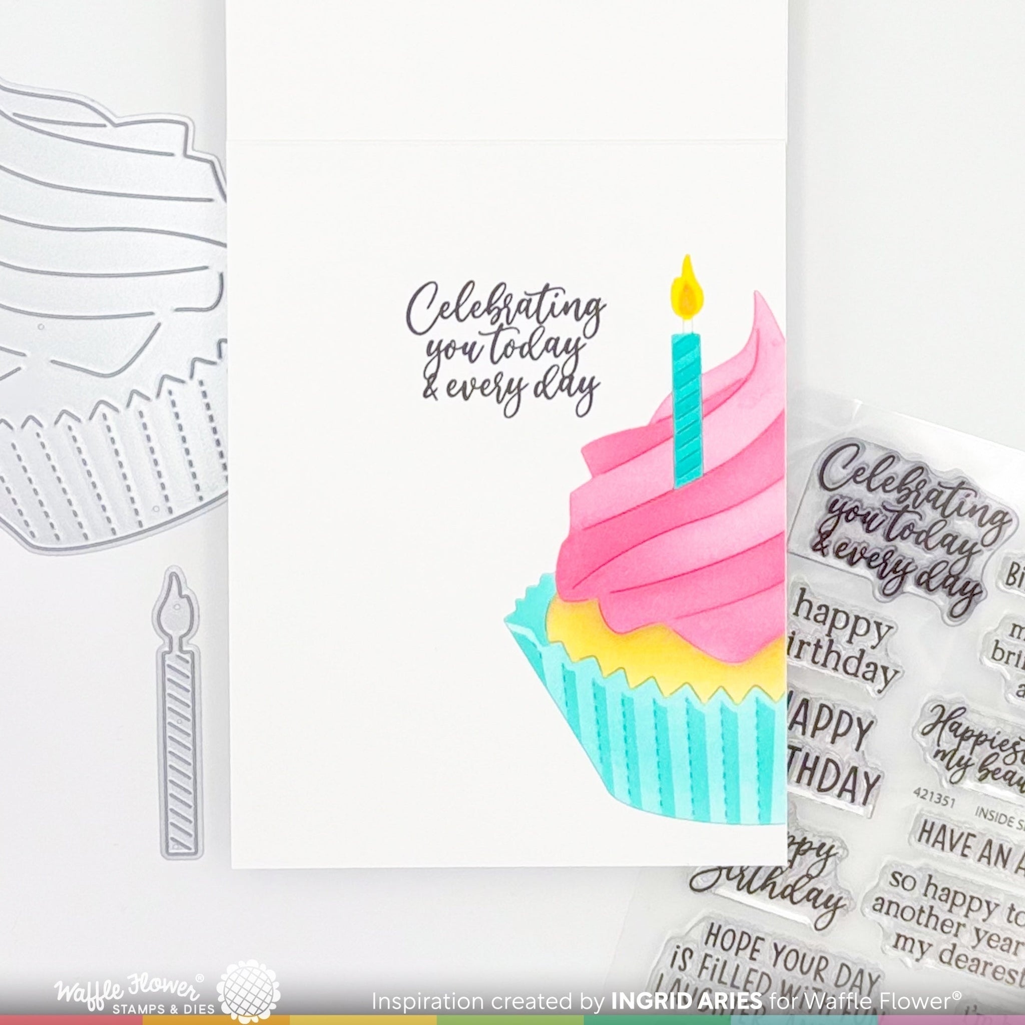 Inside Sentiments Birthday 2 Stamps