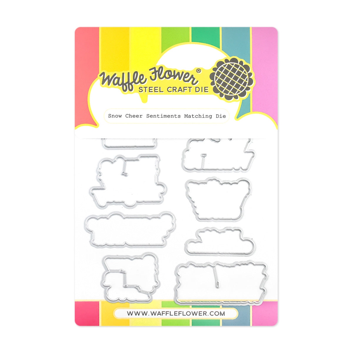 Snow Cheer Sentiments Matching Die