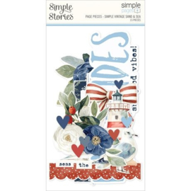 Vintage Sand & Sea Simple Page Pieces Die Cuts