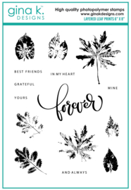 Layered Leaf Prints Stamps