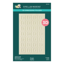 Say Cheese Classic Pooh Baby Baby Blocks 3D Embossing Folder