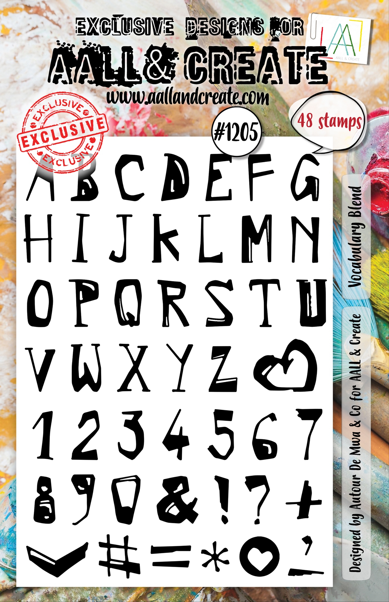 #1205 Vocabulary Blend A5 Stamp Set