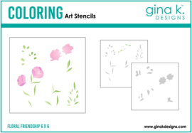 Floral Friendship Stencil