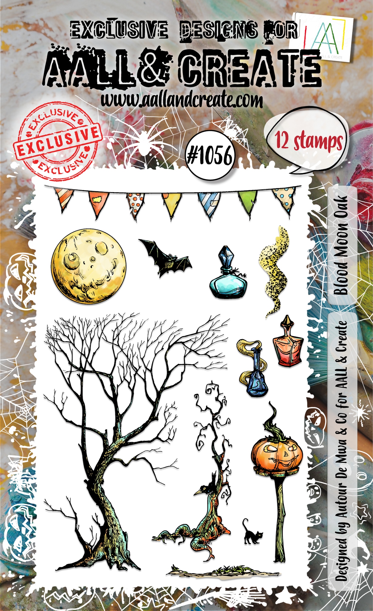 #1056 Blood Moon Oak A6 Stamp Set