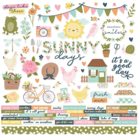 Fresh Air Cardstock Stickers 12"X12"