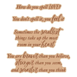 Sweet Sentiments BetterPress Plate & Die Set