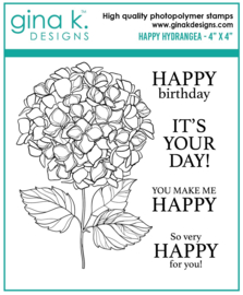 Happy Hydrangea MINI Stamps