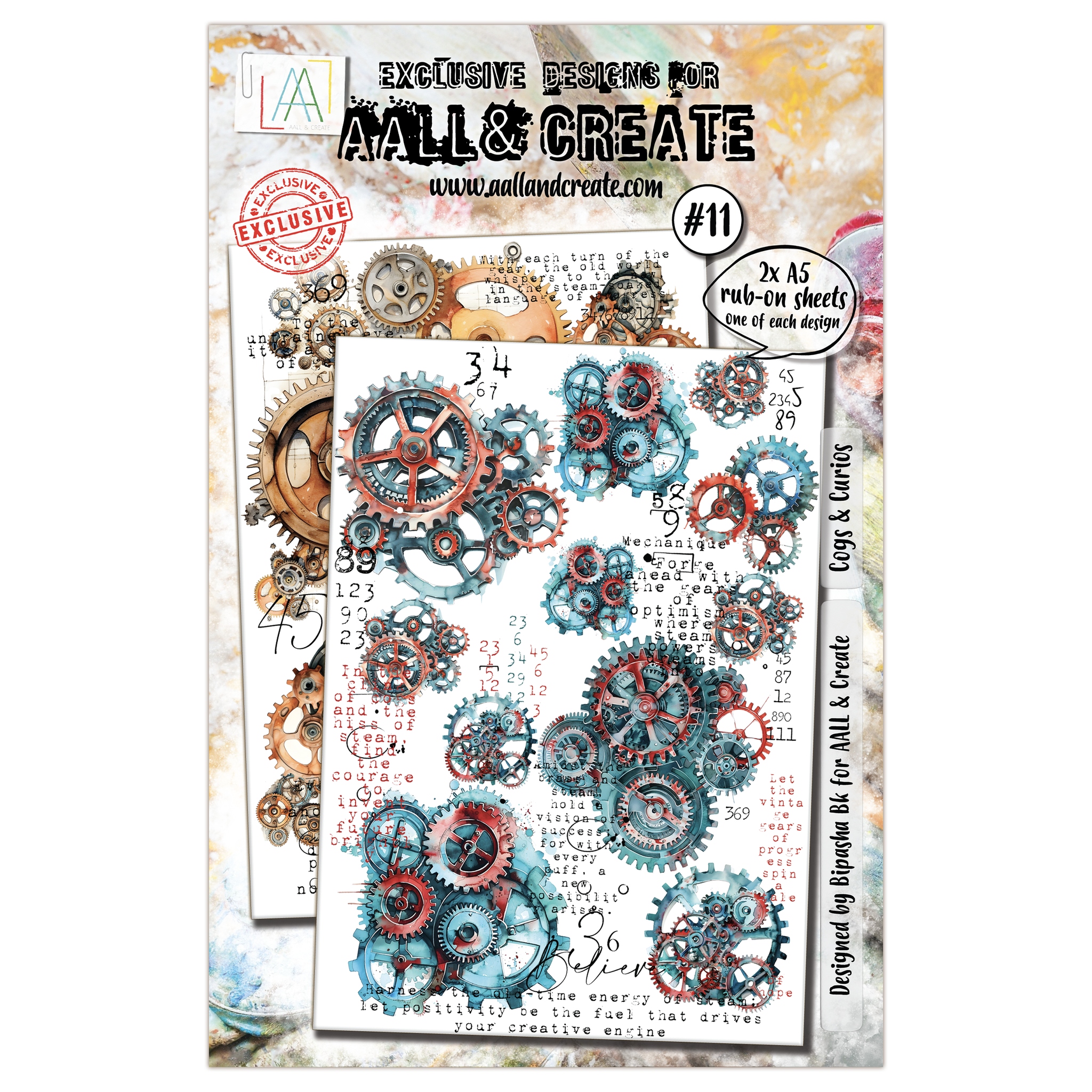 #11 Cogs & Curios A5 Rub-Ons