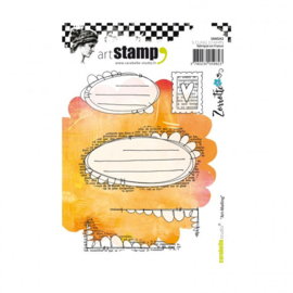 Cling stamp A6 art-mailing by Zorrotte