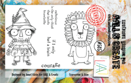 #0505 Scarecrow & Lion A7 Clear Stamp Set