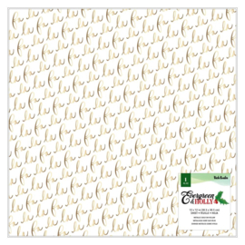 Evergreen & Holly Specialty Paper 12"X12"