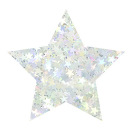 Izink Glitter Silver Stars