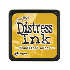 Distress Mini Ink Pad Fossilized Amber