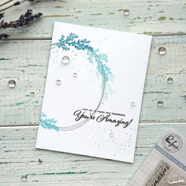 Clear Stamp Set Oval Foliage