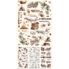 Timber And Tweed Essential Rub-On Transfer Set 6"X12"