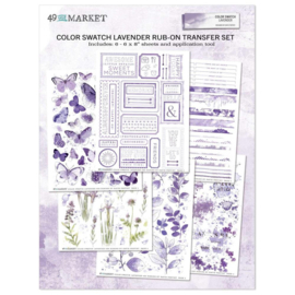 Color Swatch: Lavender Rub-Ons 6"X8" 6/Sheets