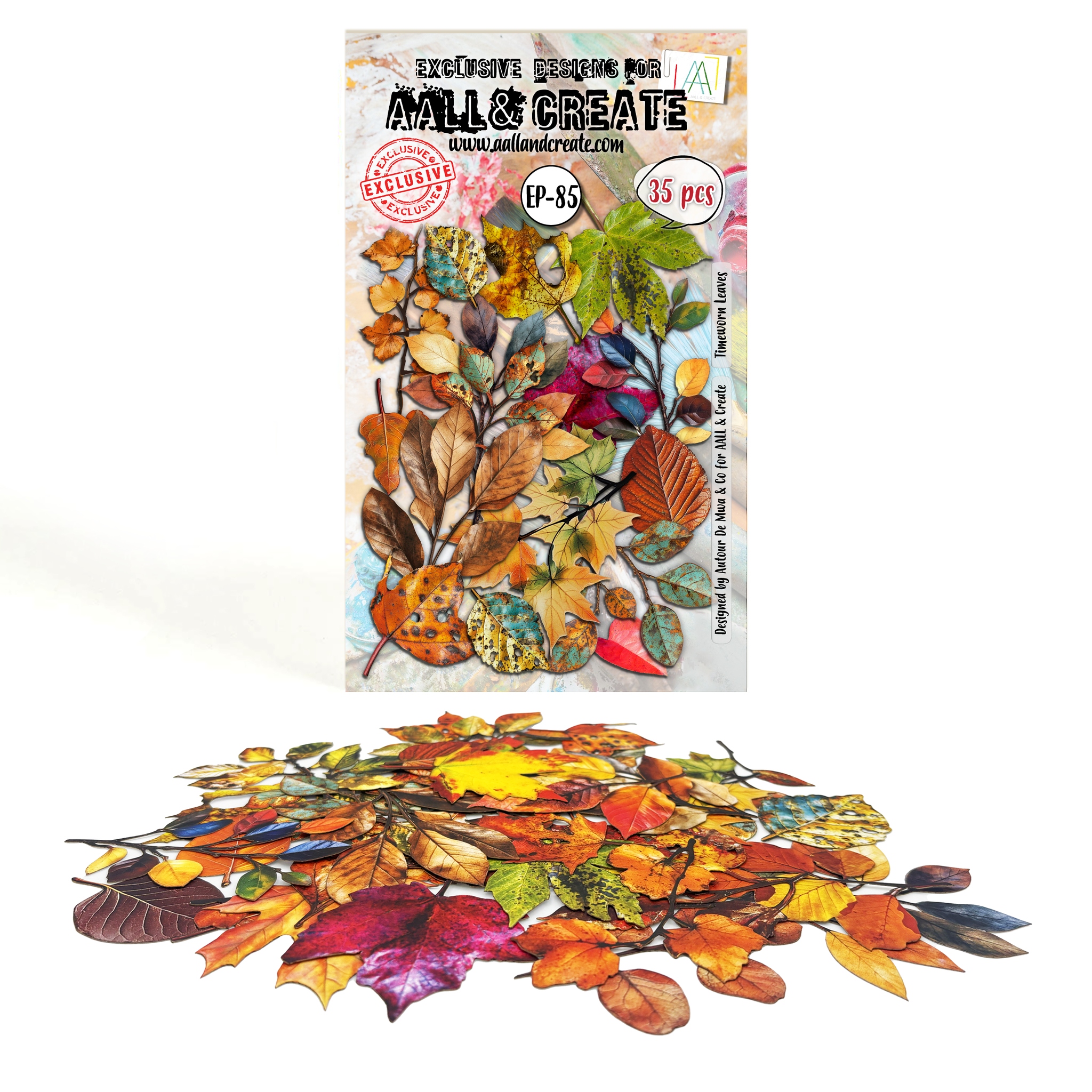 #085 Timeworn Leaves Ephemera Die Cuts