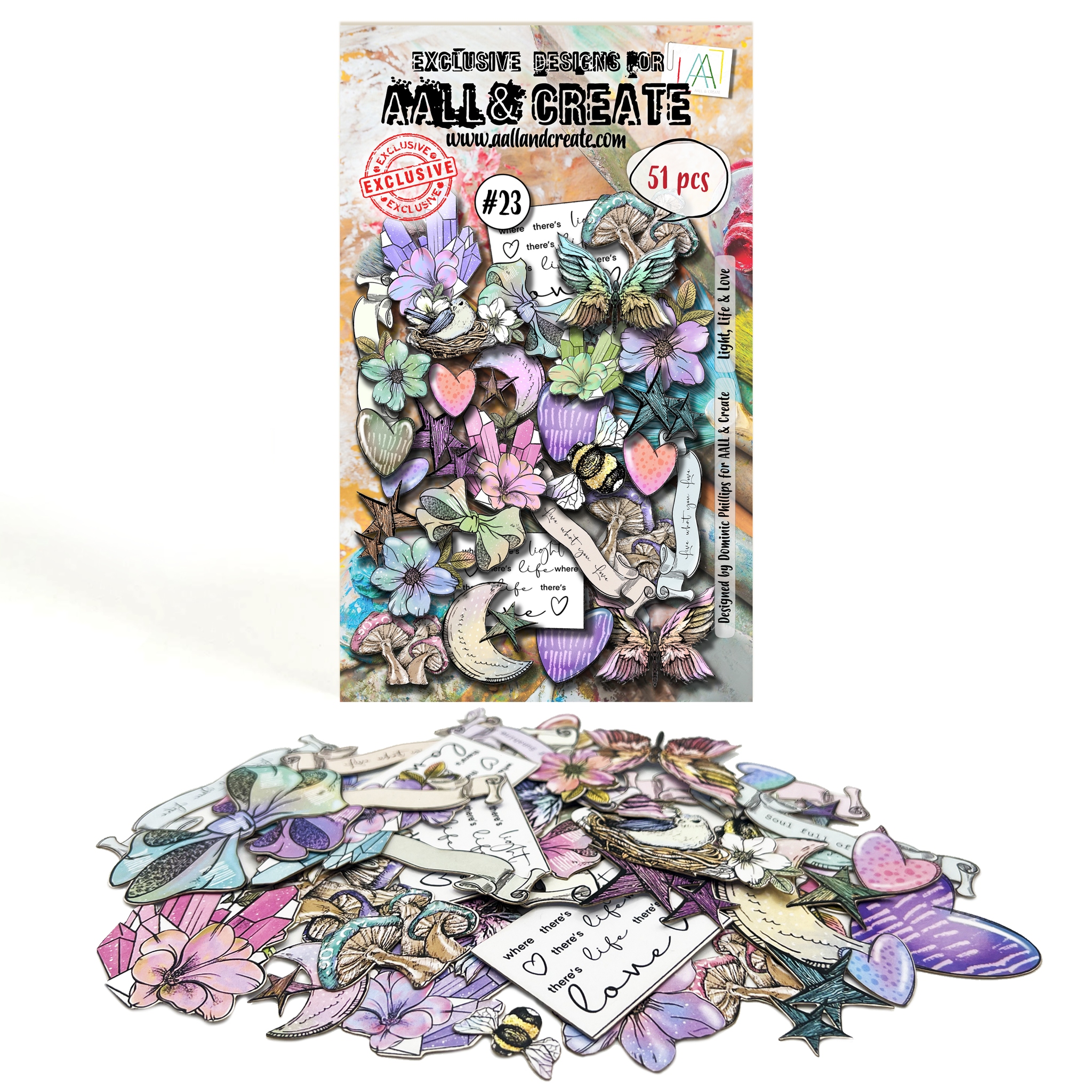#023 Light, Life & Love Ephemera Die Cuts