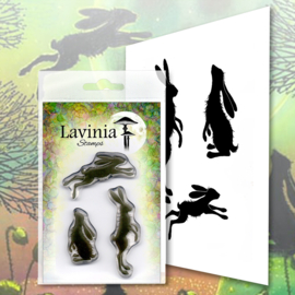 LAV482 Whimsical Hares Stamp