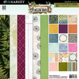 Curiosities In Willow Grove Paper Pad 12"X12"