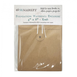 Foundations Waterfall Enclosure 4"x 6"Kraft