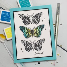 Beautiful Butterflies 3 Stamps
