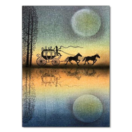 LAV146 Horse and Carriage Stamp