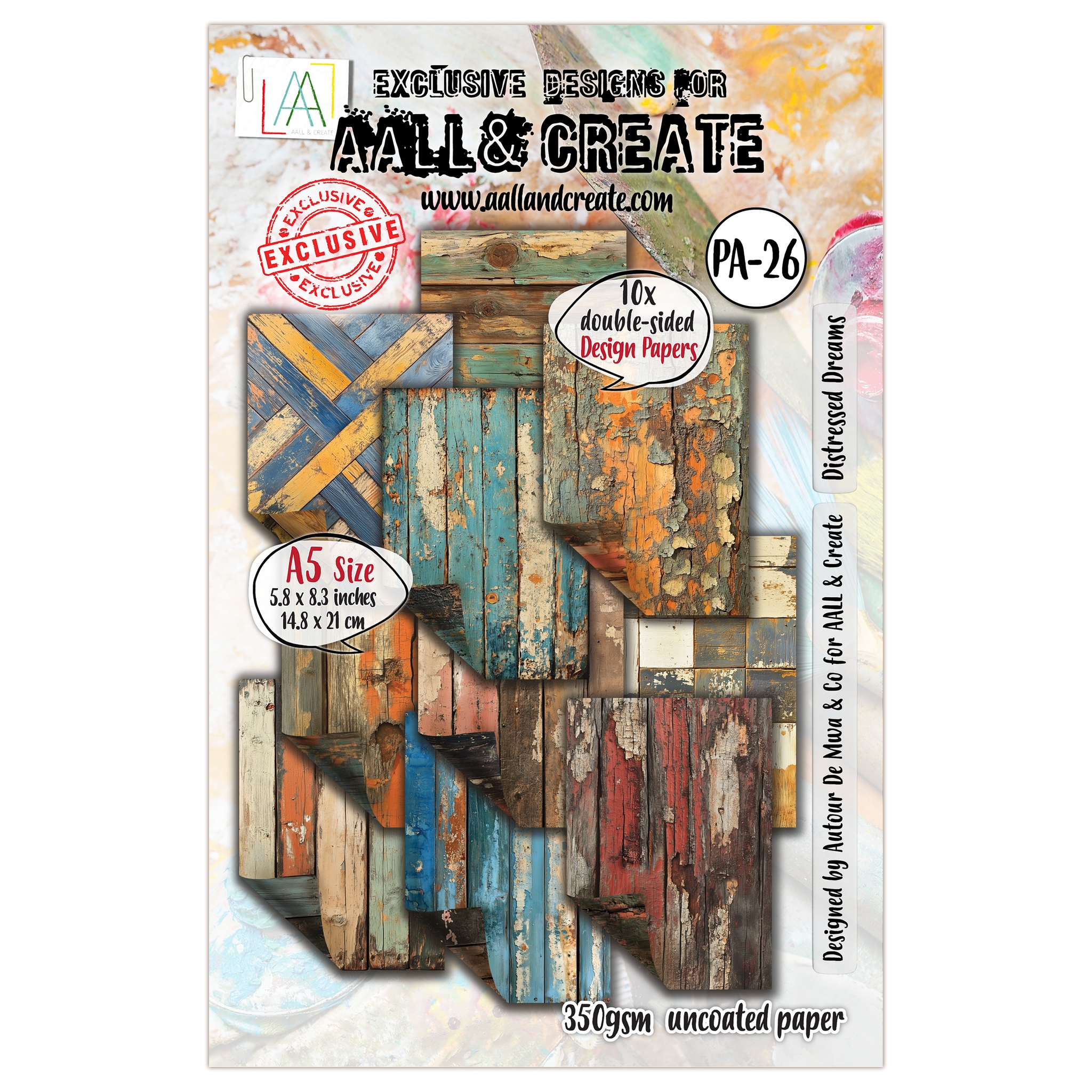 #26 Distressed Dreams A5 Design Paper