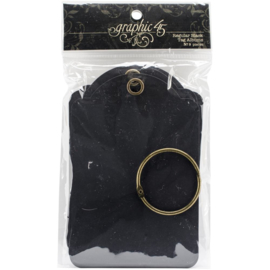 Black Regular Tag Album 5.75"X3.875"