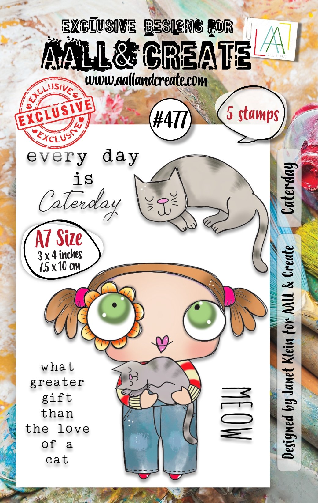 #0477 Caterday A7 Clear Stamp Set