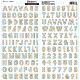 Paper Trail Alphabet Cardstock Stickers