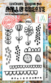 #1067 - A6 Stamp Set - Skool Scrawls